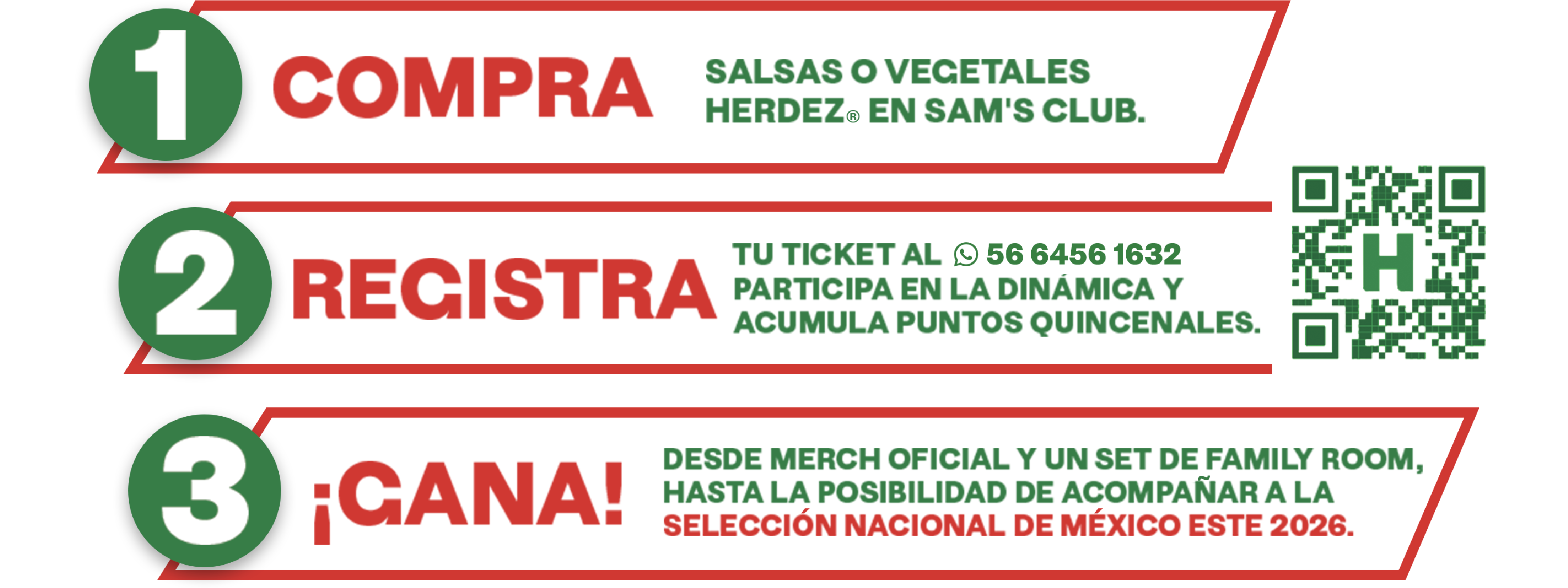 1 Compra · 2 Registra · 3 ¡Gana!